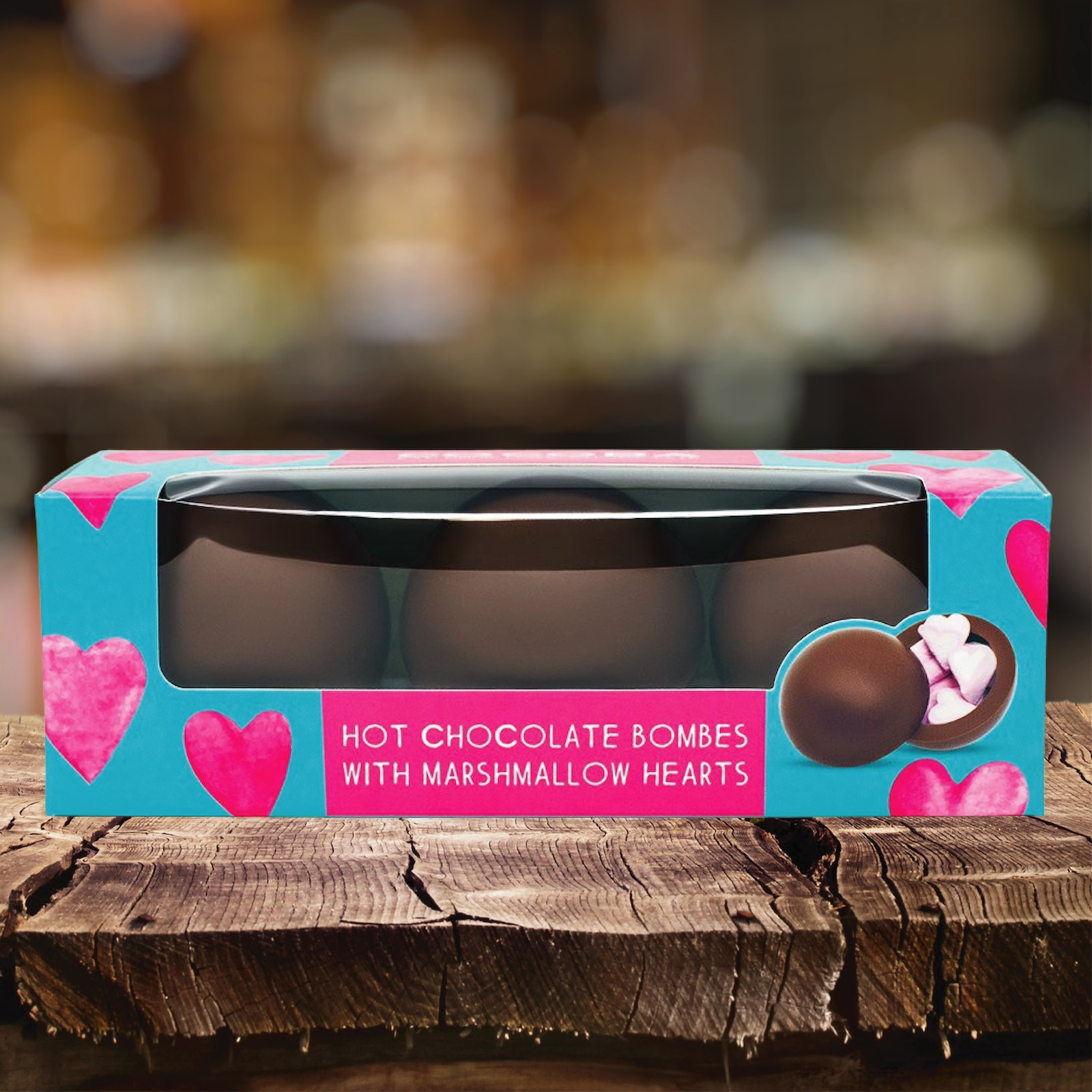 Set 3 sfere de ciocolată cu lapte și bezele inimioară 150G