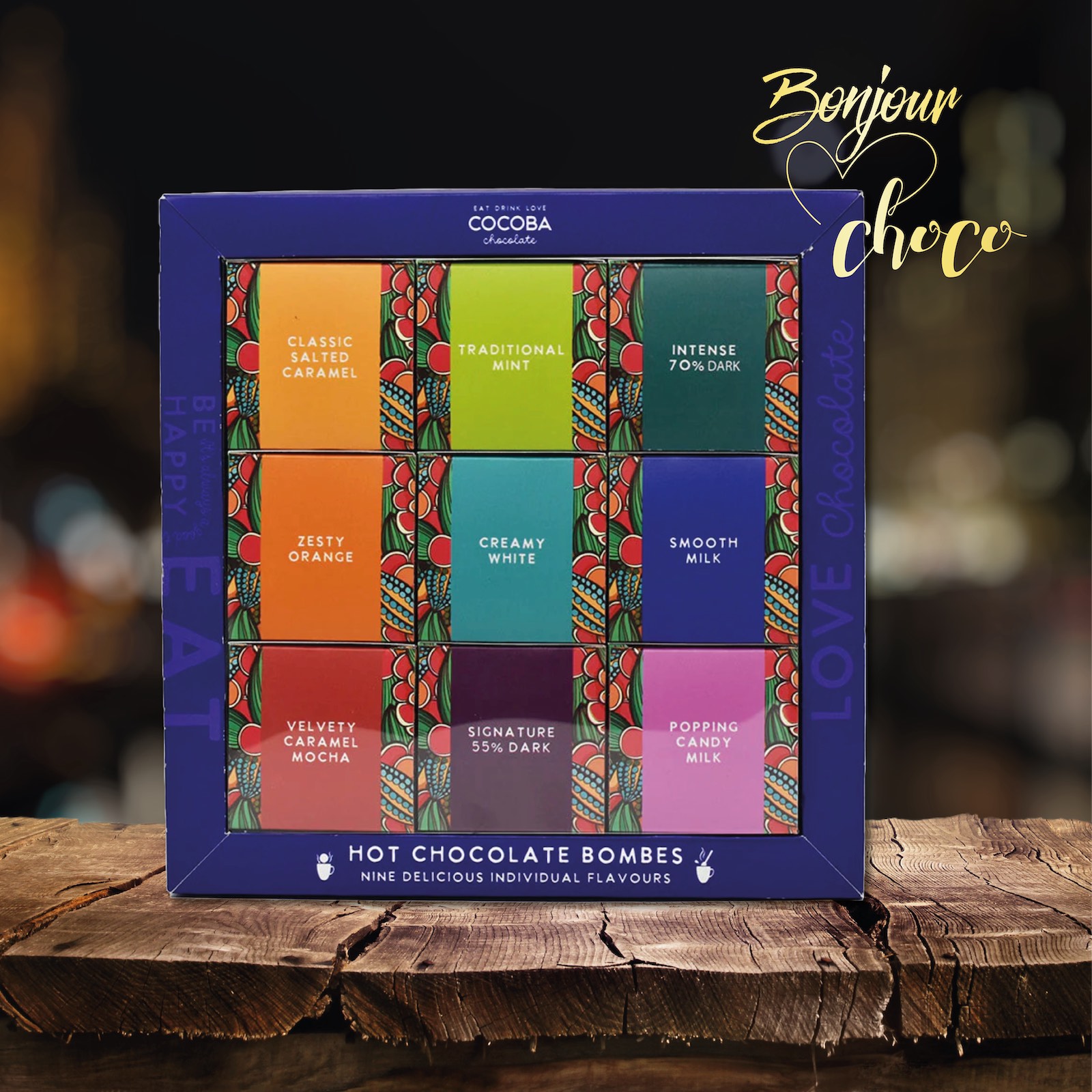 Set cadou 9 sfere de ciocolată cu bezele 450G