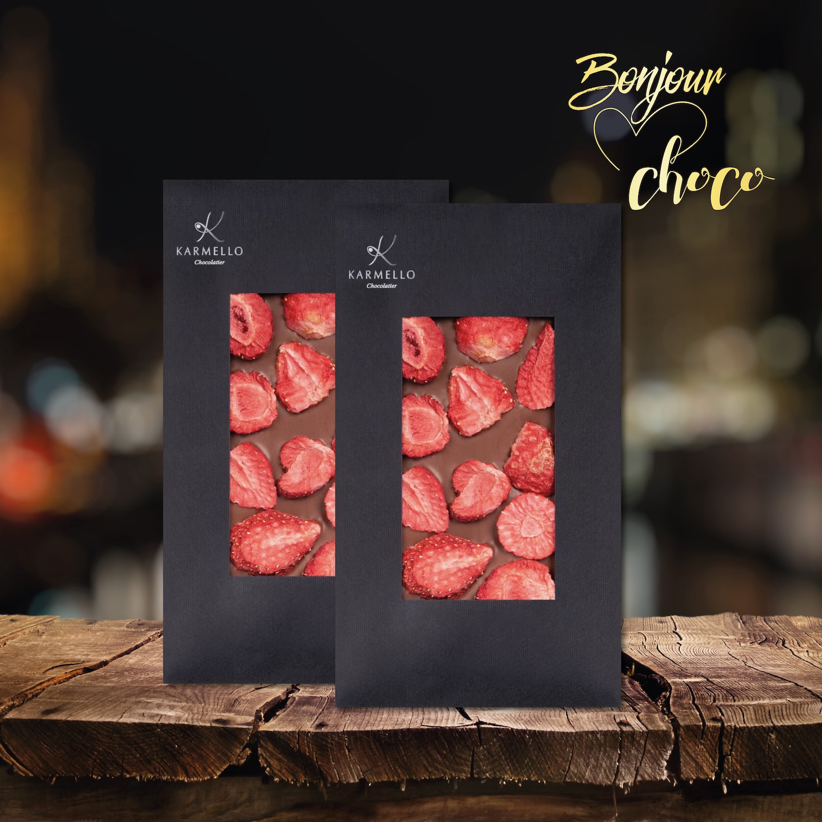 Lambada - Tabletă ciocolată cu lapte și căpșuni 100G